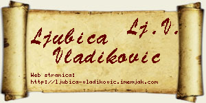 Ljubica Vladiković vizit kartica